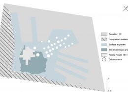 Plan général de la fouille et localisation des vestiges