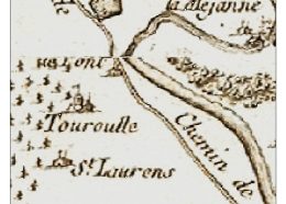   Mention de la chapelle et du château de Touroulle sur la carte de Cassini ©SIG CAHM