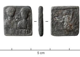 Poids monétaire Saint Pierre dePabiran ©Feugère (M.), Melmoux (P.), Poids monétaire : exagium solidi (Artefacts : PDM-4007) (https://artefacts.mom.fr)
