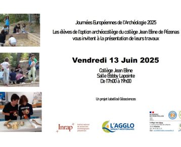 JEA 2025 : Restitution du club archéocollège